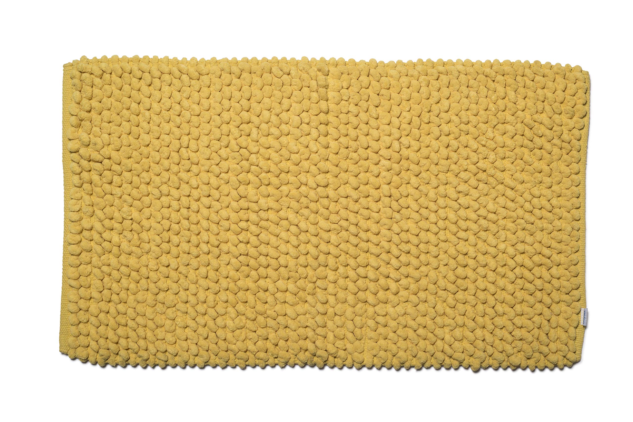 Croydex Yellow Super Soft Cushioned Bath Mat with Slip-Resistant Backing