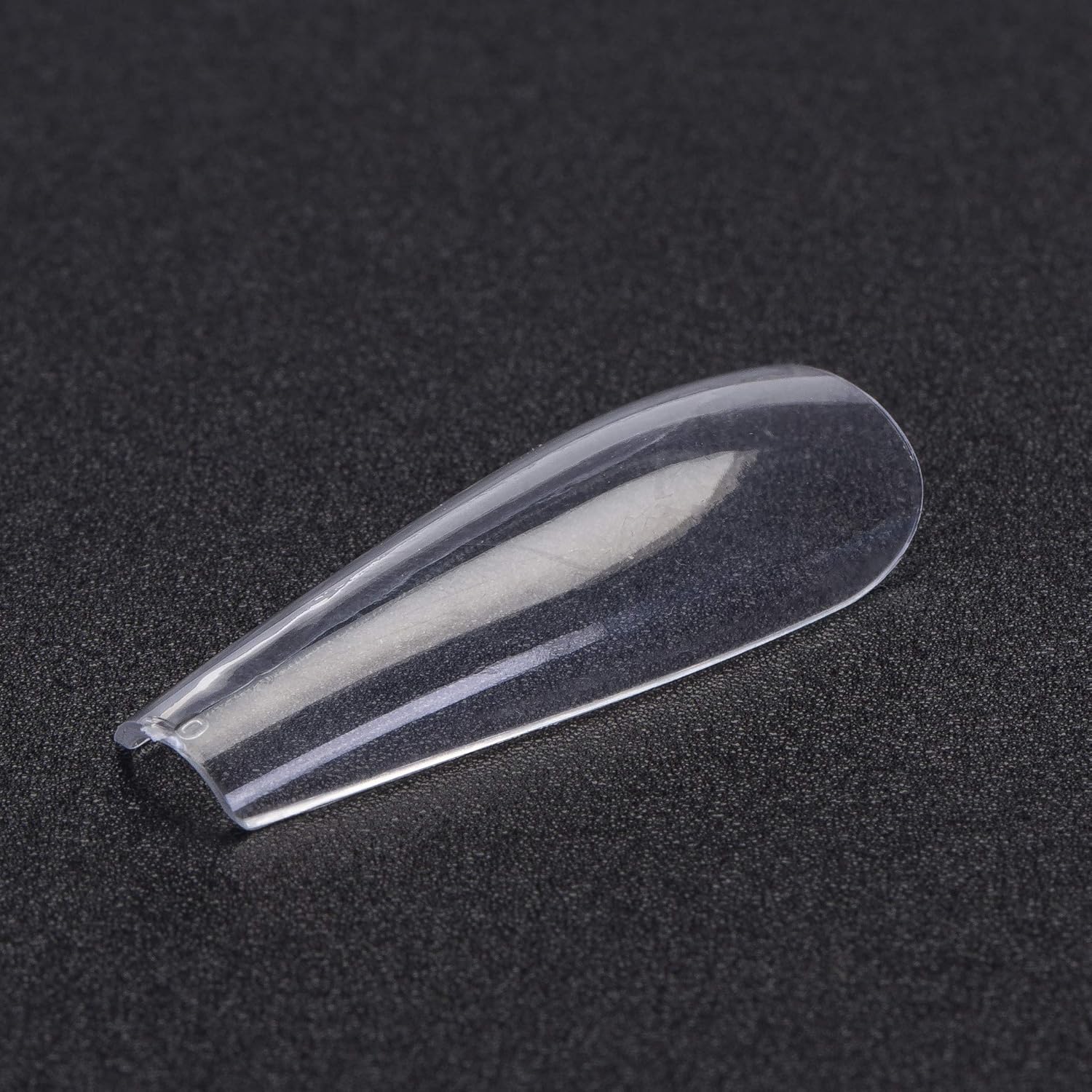 NSBNYMNG CLEAR nail tips–100pcs Curved ballet french false nails with case for nail salons and DIY,10size.: Beauty