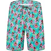 PAUFOGA Mens Swim Trunks Quick Dry Board Shorts Bathing Suit for Men Beach Swimwear Breathable Surf Beach Shorts Swimwear