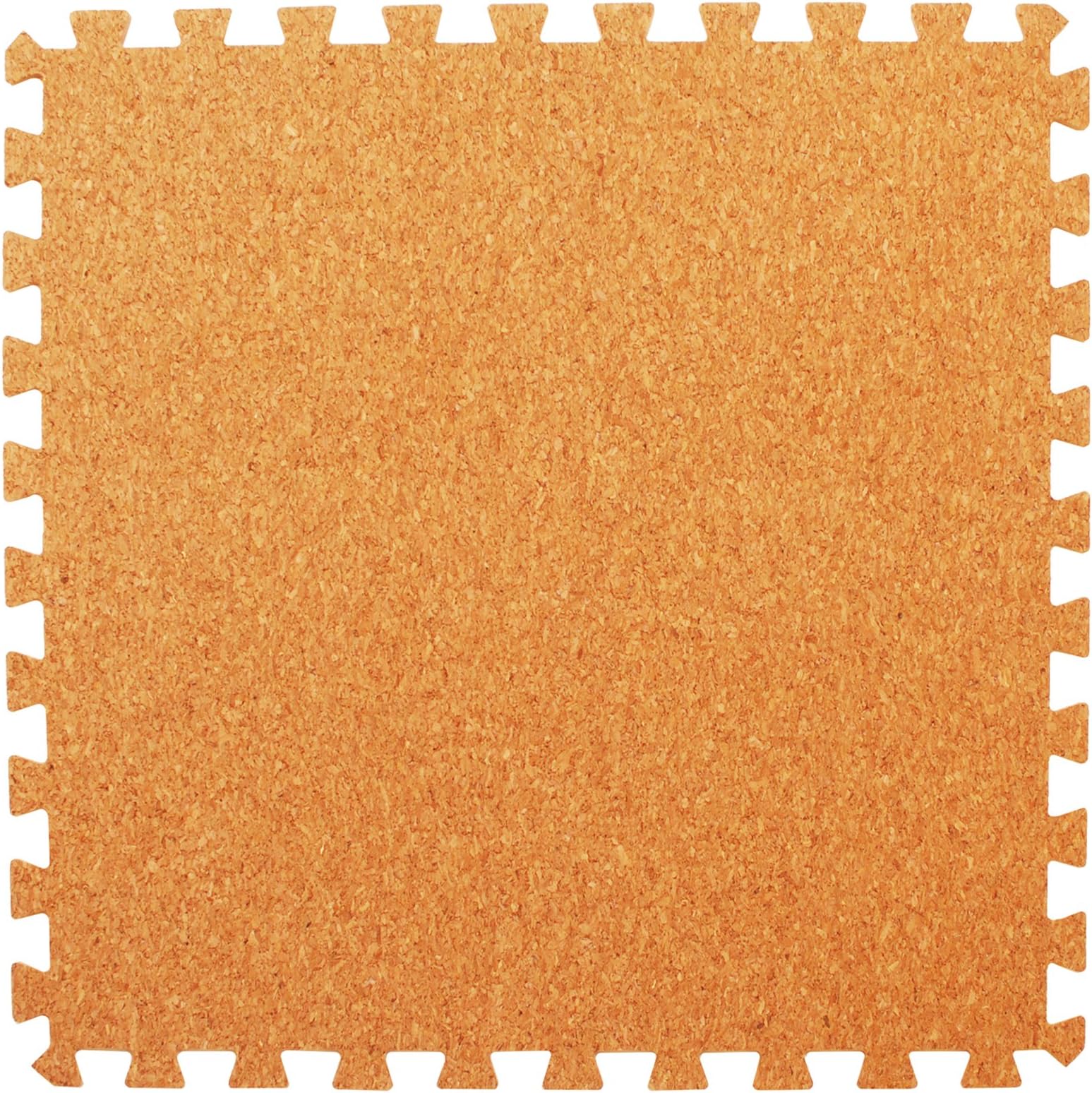 6 Large Cork Top Interlocking Foam Mats with Edges - Perfect for Floor Protection, Garage, Exercise, Yoga, Playroom. Eva foam (6 tiles, Cork. Each tile 60 x 60cms)