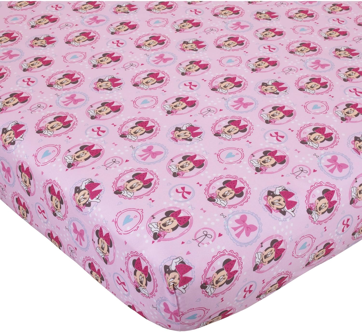 minnie mouse fitted crib sheet