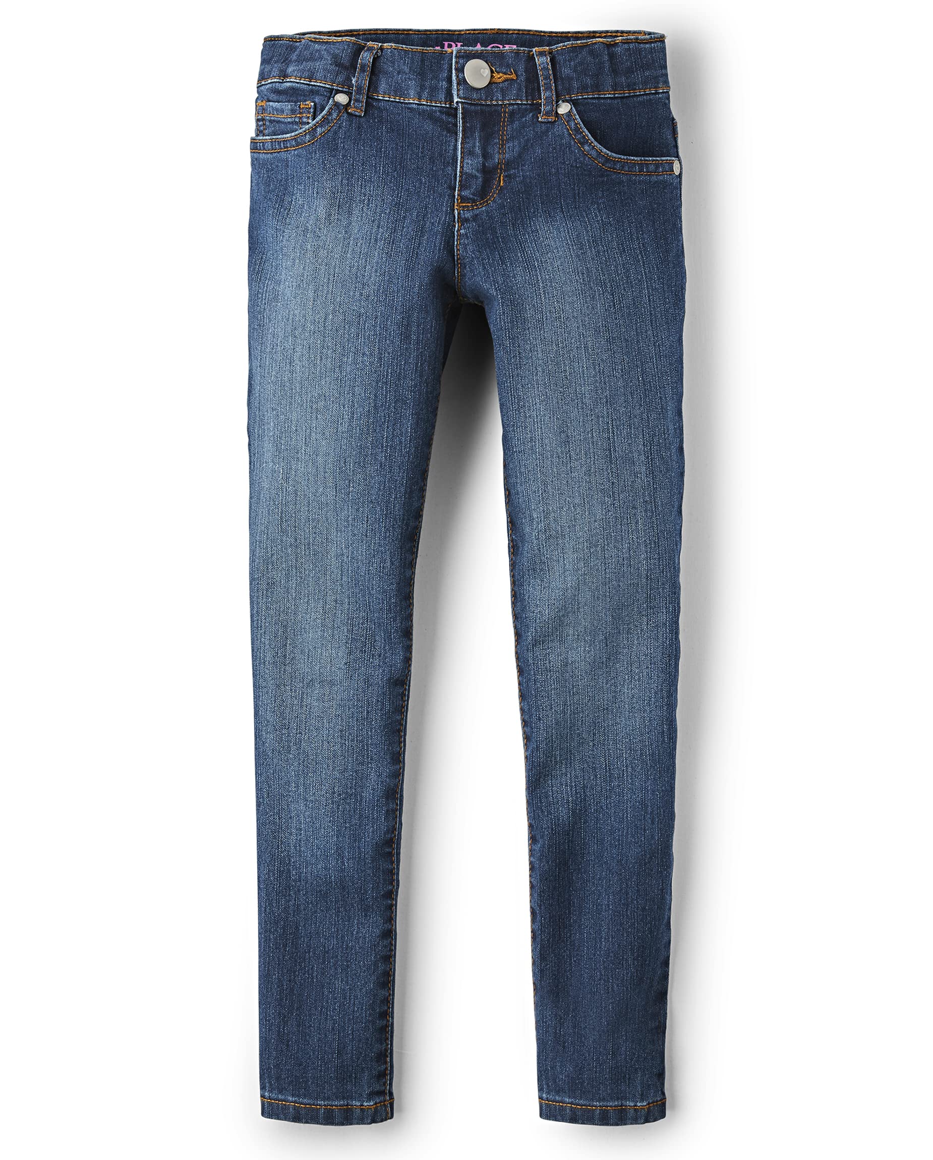 The Children's Place Girls Super Skinny Jeans,Victory Blue Wash Single,6