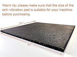 Goodhoily 2 Pack Heavy Duty Anti Vibration Pad