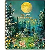 2026-2027 Monthly Planner - 2026-2027 Planner, Jan. 2026 - Dec. 2027, Monthly Planners 2026 with Tabs, 9" x 11", Twin-wire Binding, Back Pocket, Note Pages