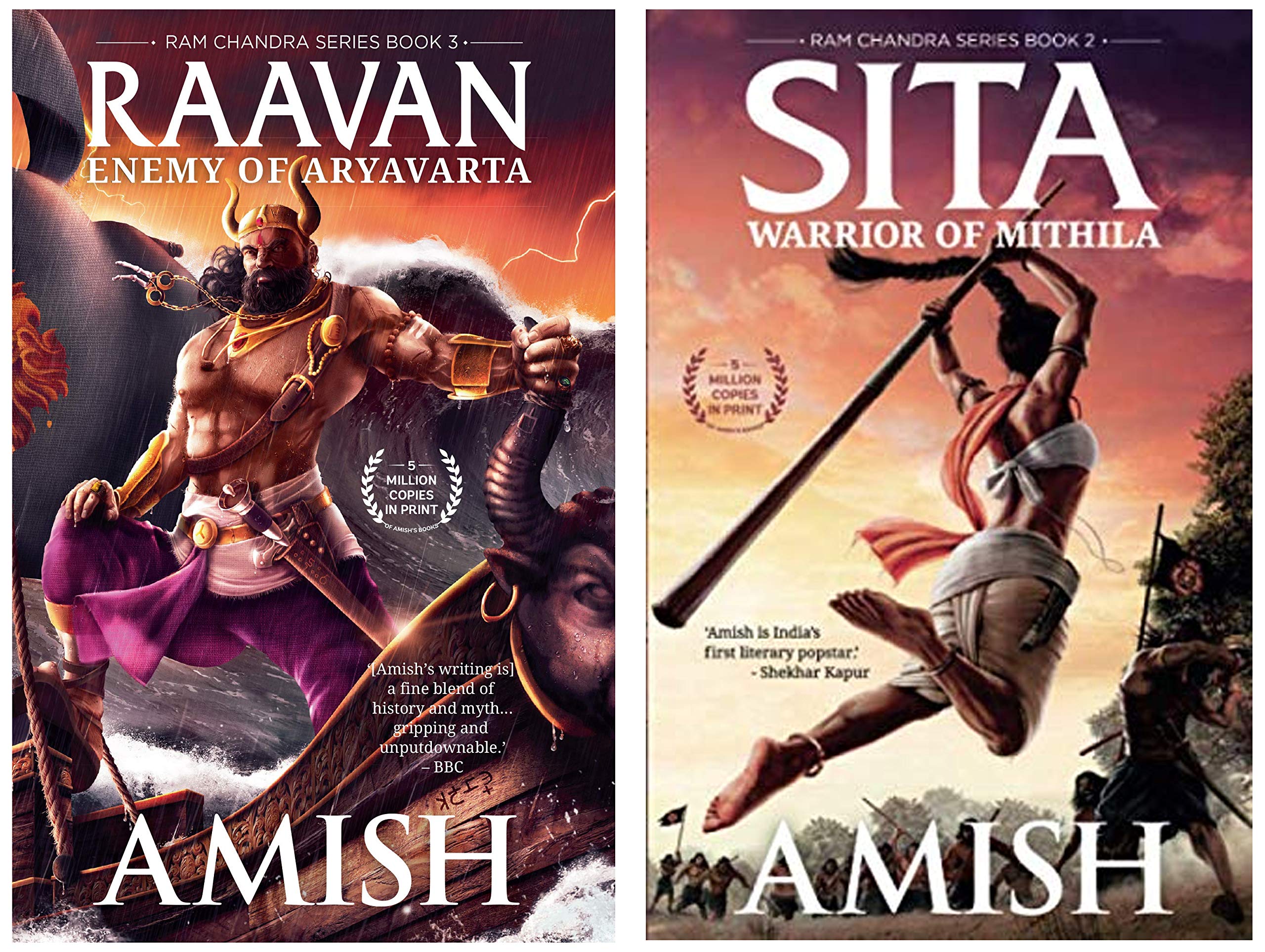 Buy Raavan Enemy Of Aryavarta Ram Chandra Series Book 3 Sita Warrior Of Mithila Ram Chandra Series Book 2 Set Of 2 Books Book Online At Low Prices In