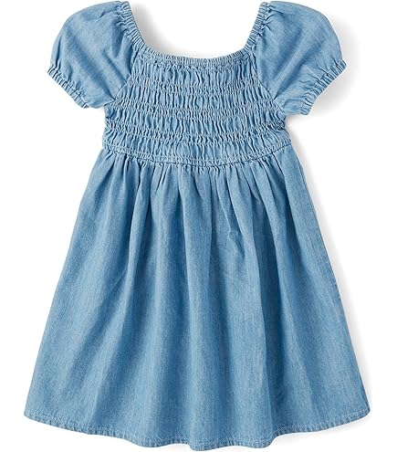 Mud Pie Girls Embroidered Floral Denim Dress; 3T: Clothing, Shoes & Jewelry