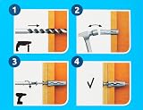 Rawlplug Yellow Uno Wall Plugs 5mm x 24mm Card of 96 Universal Fixing view 4