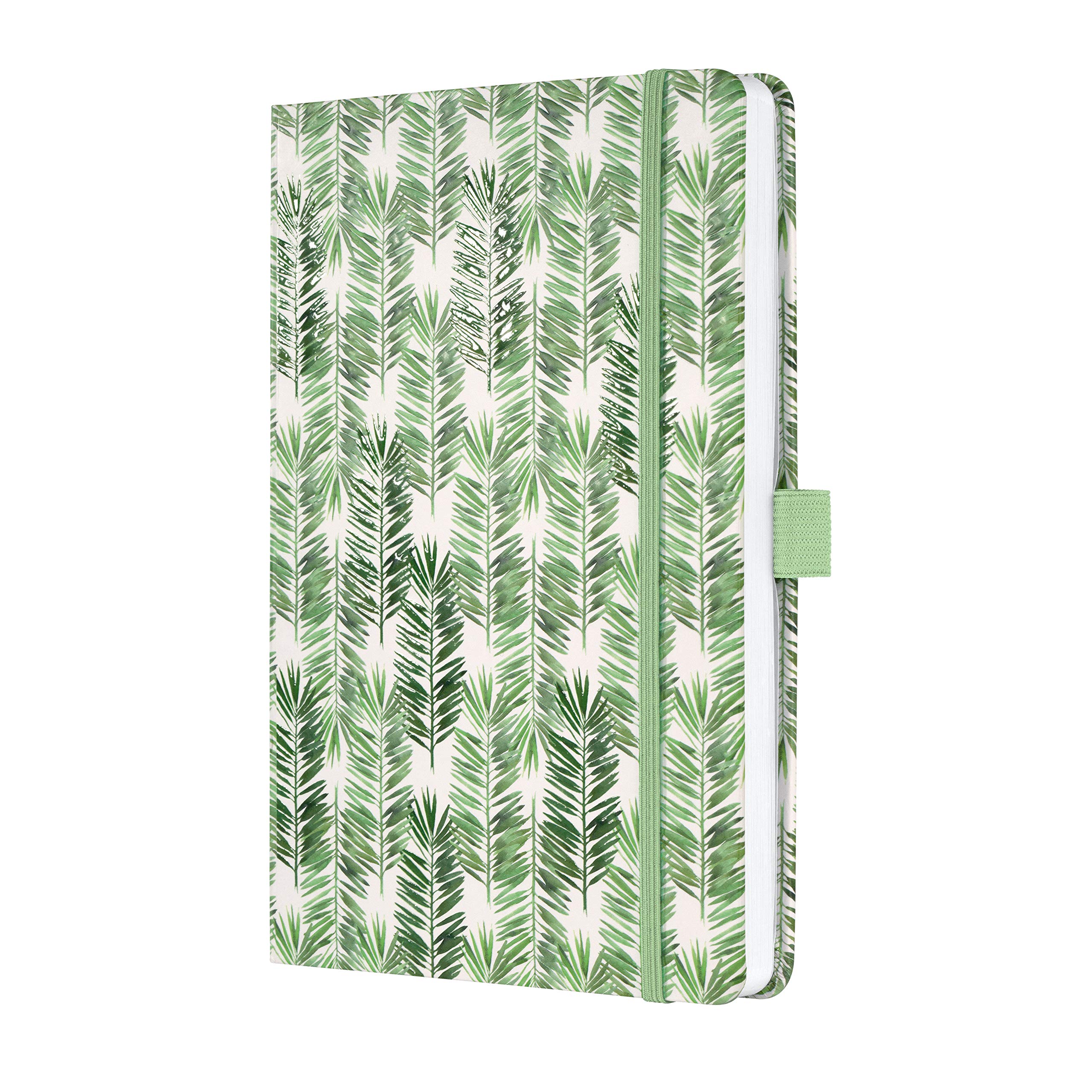 SIGEL J0303 weekly calendar Jolie 2020, approx. A5, green, leaf motif - other models