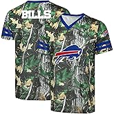 FOCO NFL Men's Officially Licensed Hunter Camo Primary Logo Game Day Football V-Neck Top