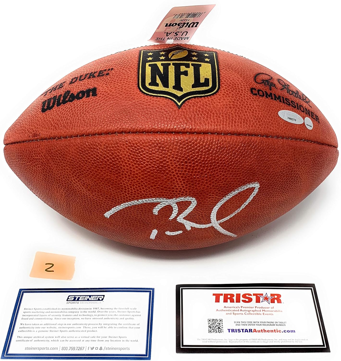 autographed tom brady football