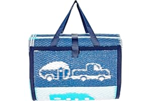 Camco 53266"Life is Better at The Campsite Handy Mat - 60" x 78", Reversible RV Pattern