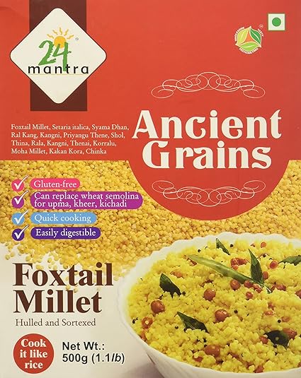 24 Mantra Organic Products Parboiled Foxtail Millet, 500g