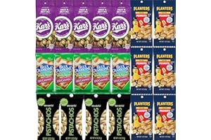 GIFTINBAG Nuts Snack Packs - Mixed Nuts and Trail Mix Individual Packs - Grab And Go Healthy Snacks - Care Package Bulk Gift Basket for School Offices College Students Adults Men Women (20 Count)