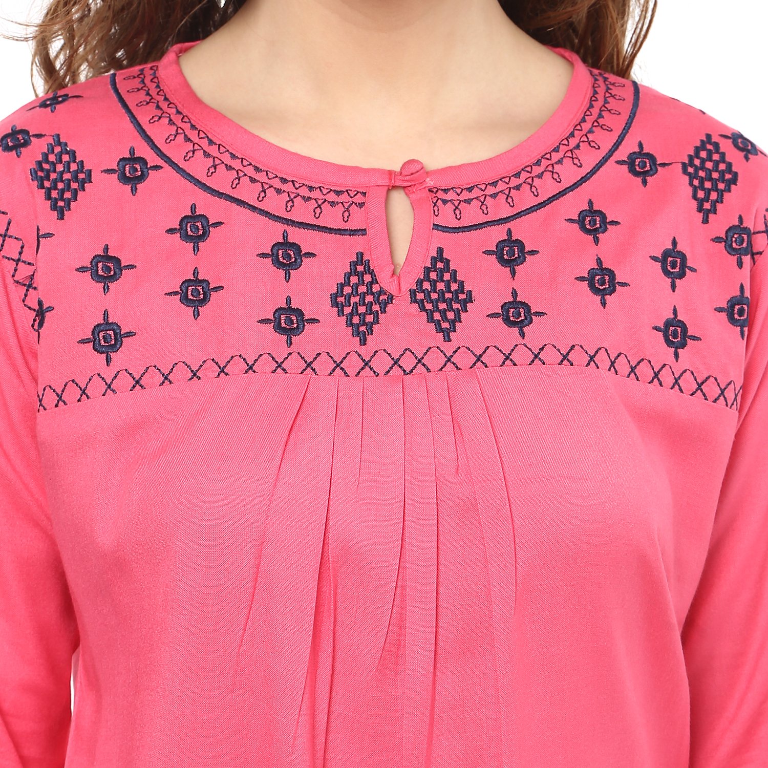 mayra women's plain regular fit top