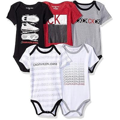 Buy Calvin Klein Baby Boys 5-Pack Bodysuits at Ubuy Uganda