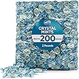 Arcor Crystal Mints Hard Candy - 2 Pounds Approx 200 Pieces - Blue Crystal Mints Hard Candy - Bulk Candy, Individually Wrapped Christmas Candy