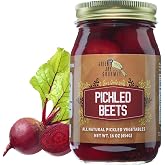 Green Jay Gourmet Fresh Classic Pickled Beets - Grandma&rsquo;s Original Recipe - Sweet, Tangy, and Vinegary Brine - Simple Natural Ingredients - Freshly Made &amp; Hand Jarred - 16 Ounce Jar