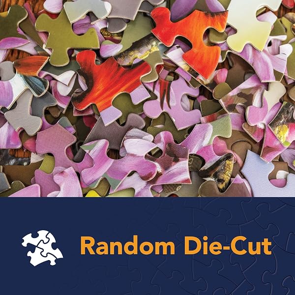 BITS AND PIECES 500 PIECE JIGSAW PUZZLE SET – VALUE 3-PACK FARM, FLOWERS & ANIMALS BY NANCY WERNERSBACH – COLORFUL ADULT PUZZLES, 18″ X 24″, UNIQUE RANDOM CUT PIECES