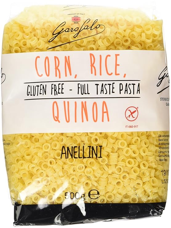 Garofalo Gluten Free Anellini Pasta 500 g (Pack of 3) Amazon.co.uk