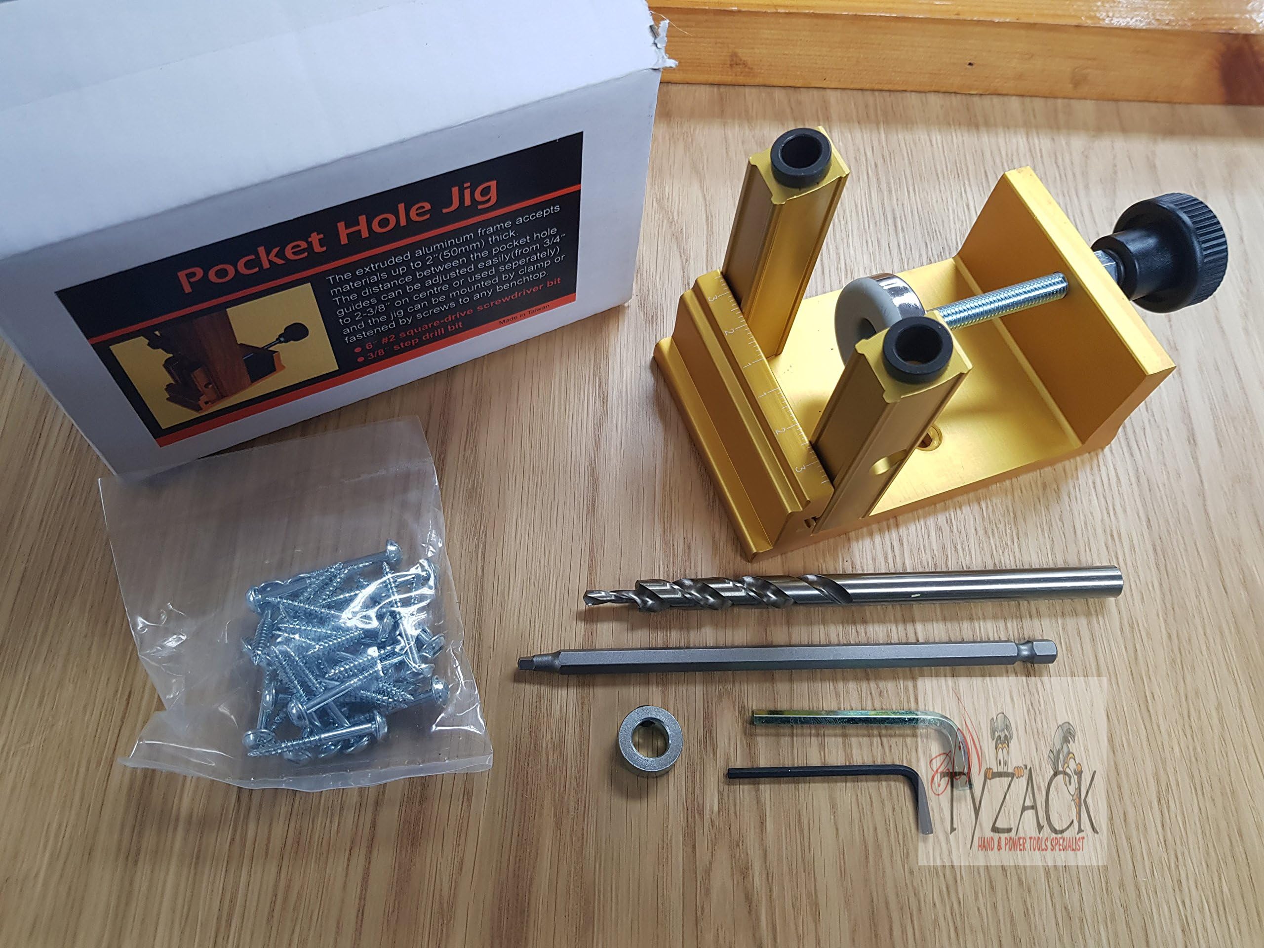 Adjustable Pocket Hole Jig Variable Portable Pocket Jig by tyzacktools