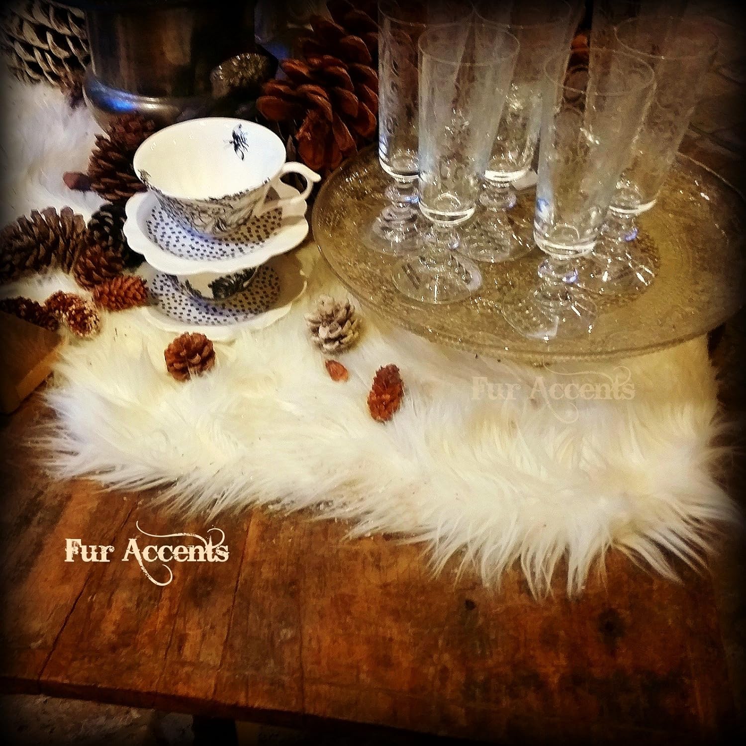 Best Faux Fur Christmas Table Runner