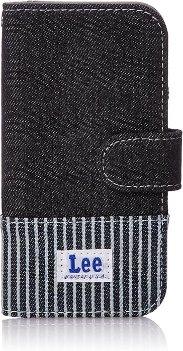 Amazon リー Iphone ケース デニム ヒッコリー柄 手帳型 Iphone8 7 6s 6対応 パッケージ入り ブラック ポーチ