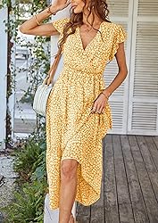 PRETTYGARDEN Women's Summer Floral Boho Dress Wrap