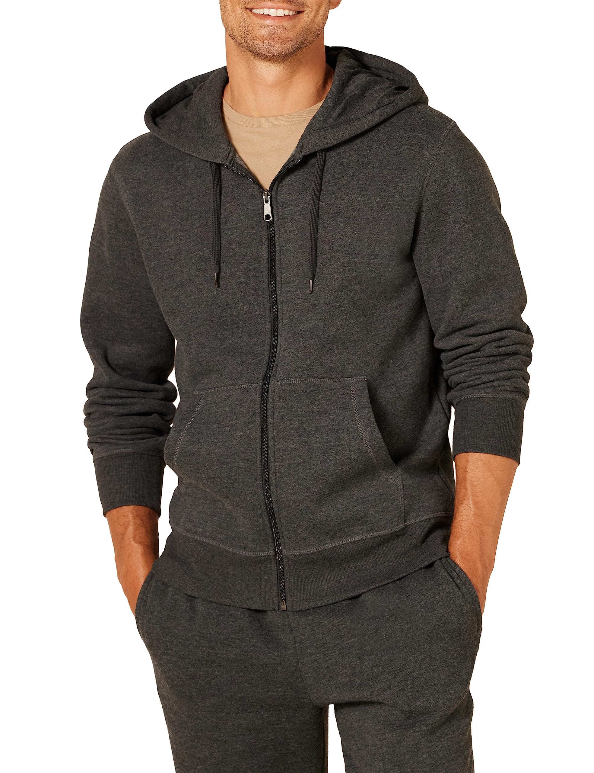 Amazon Essentials Men's Full-Zip Fleece Hoodie