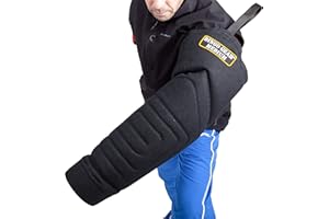 DINGO GEAR WWW.DINGOGEAR.COM 1977 Dingo Gear Medium Hard Nylcot Bite Sleeve with Handle and Grip Inside The Bite Guard for IGP, K9, Sports, Dog Training, Black, Bite Level 4 - Expert (S01967)