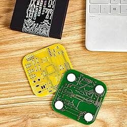 Coasters for Drinks in PCB-Design Green Coasters