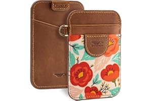 POCKT Slim Wallet for Women - Thin Card Wallets - RFID Wallet Credit Card Holder - Minimalist Keychain Wallets | Poppy