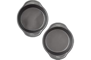 Wilton Perfect Results Premium 6-inch Non-Stick Round Cake Pan Set, 2-Piece, Steel