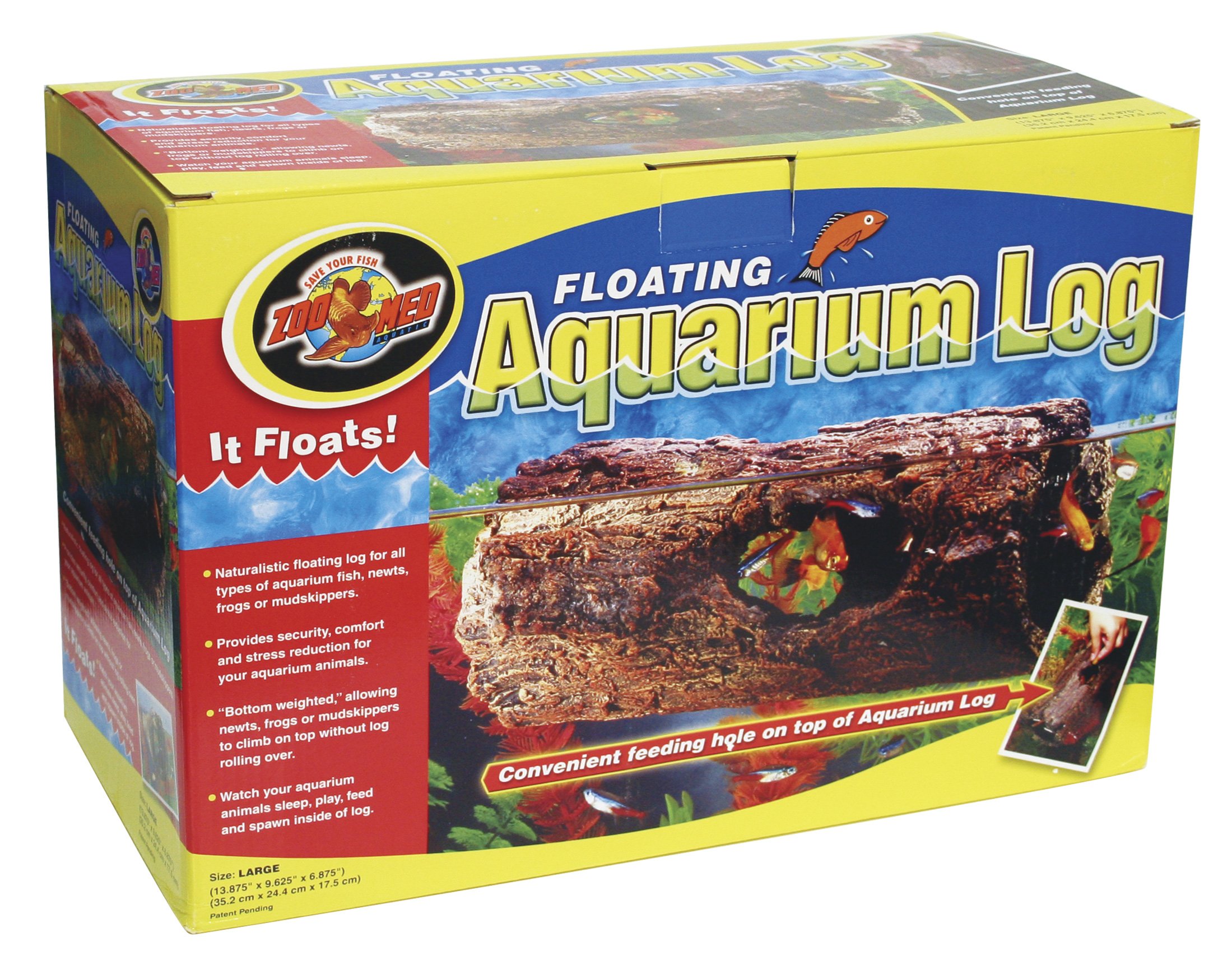 Zoo Med Floating Aquarium Log, Large 97612240306 eBay