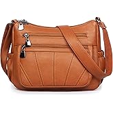 Crossbody Purse for Women Ladies Soft PU Leather Shoulder Bag Medium Roomy Handbag Fashion Tote Top Handle Satchel