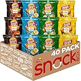 Lay's Potato Chips, 4 Flavor Variety Pack, 1 oz Single Serve Bags, (40 Pack)