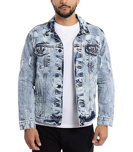 Men's Lowbrow Art Co Prison Yard Work Shop Long Denim Jacket