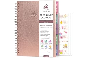 Clever Fox Pregnancy Planner & Memory Book – A Week-by-Week Tracking Journal for a Happy & Healthy Pregnancy – Baby Keepsake 