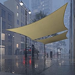 Royal Shade 8' x 12' Beige Rectangle Waterproof Sun