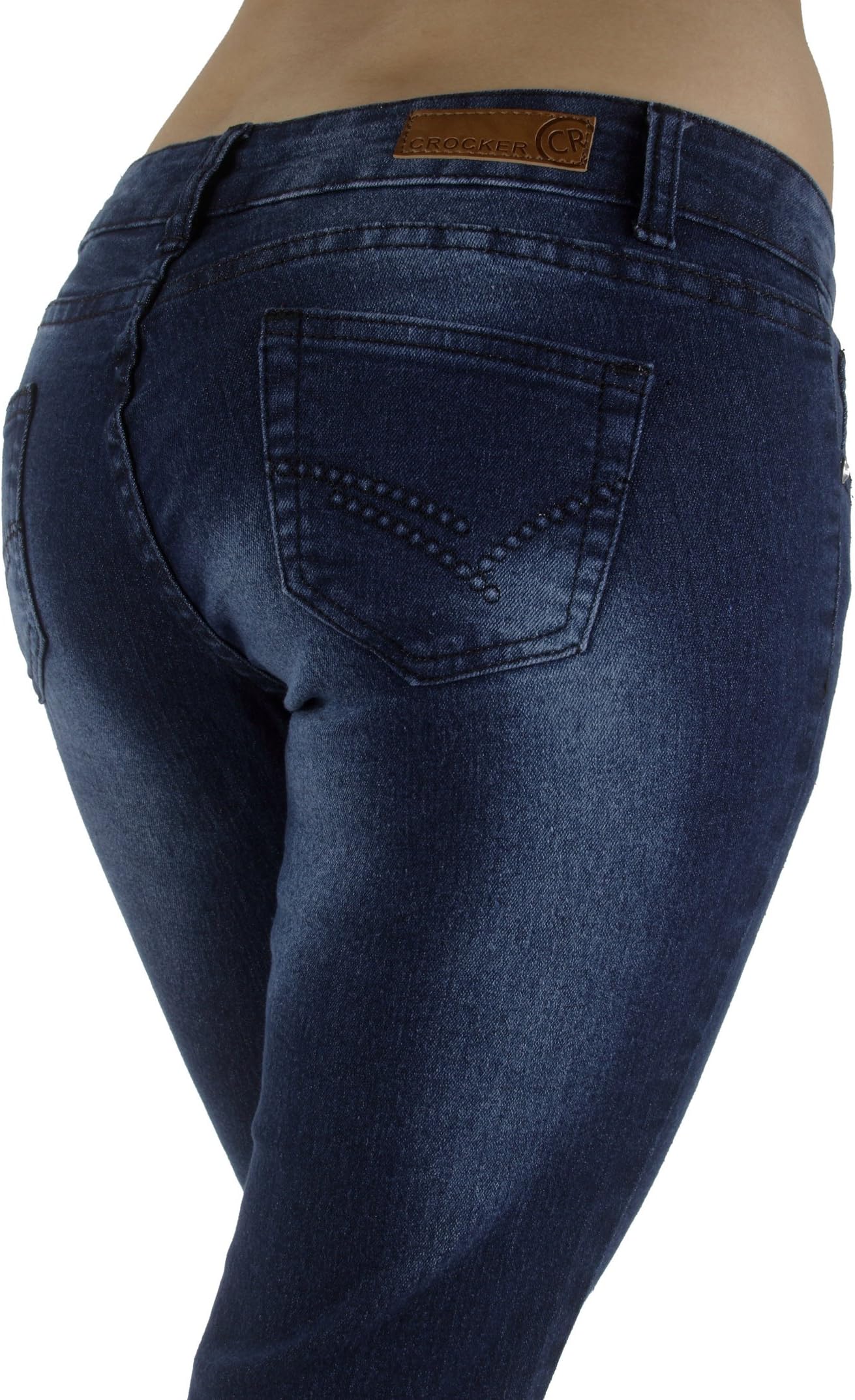 Style G407 – Colombian Design, Butt Lift, Levanta Cola, Skinny Jeans in Washed Dark Blue Size 0