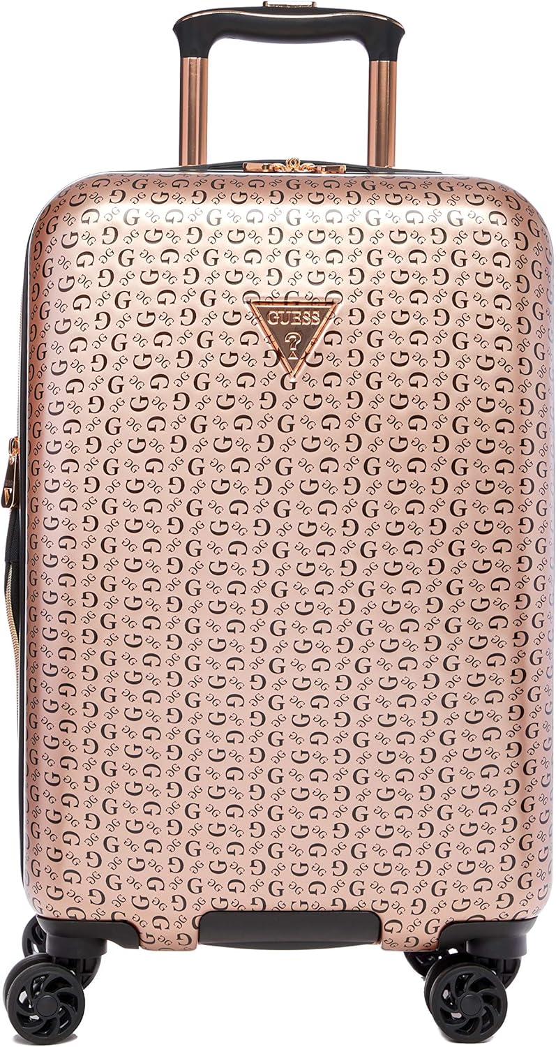 guess luggage pink