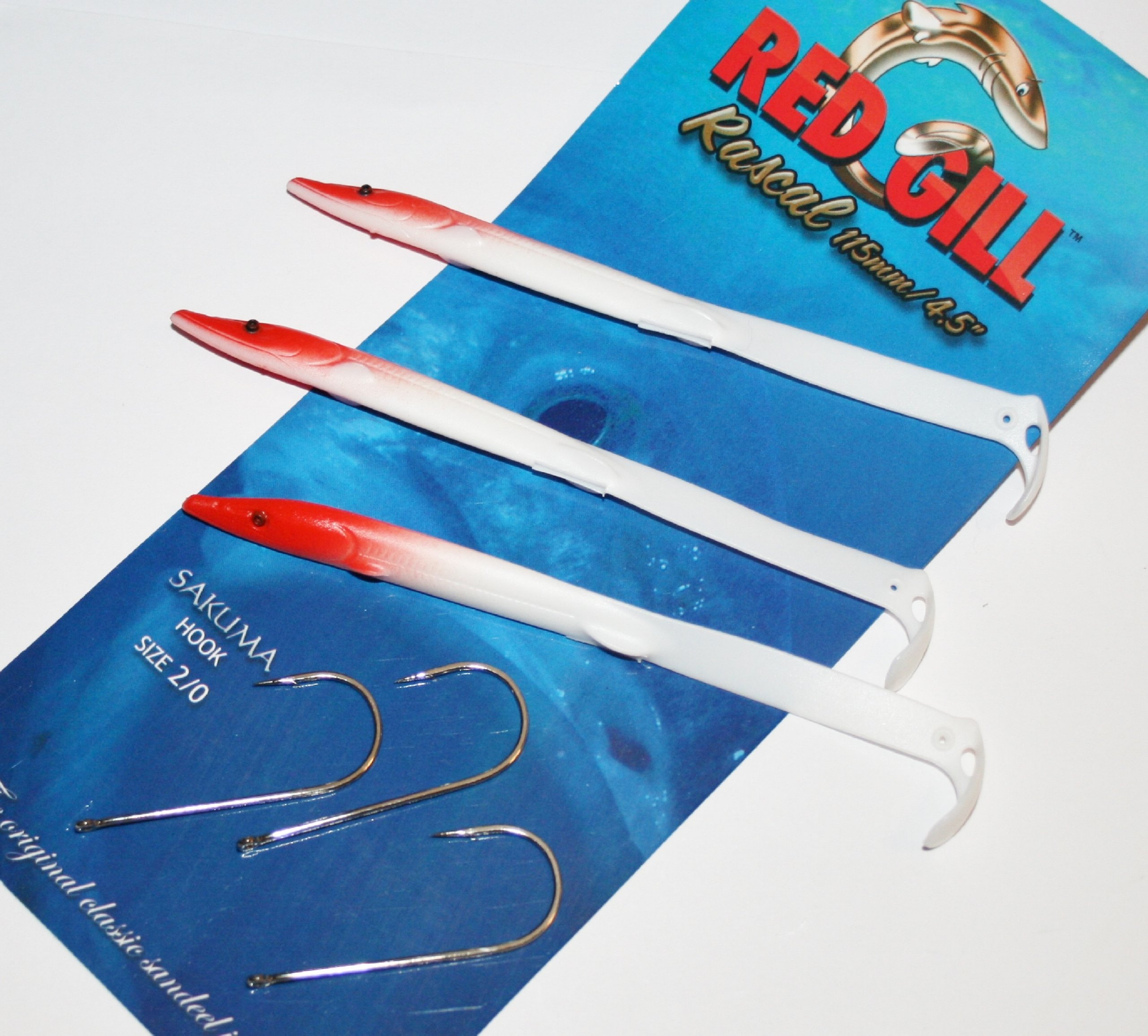 Red Gill Unisex's RGO11518 Fishing Lures, White, 115 mm