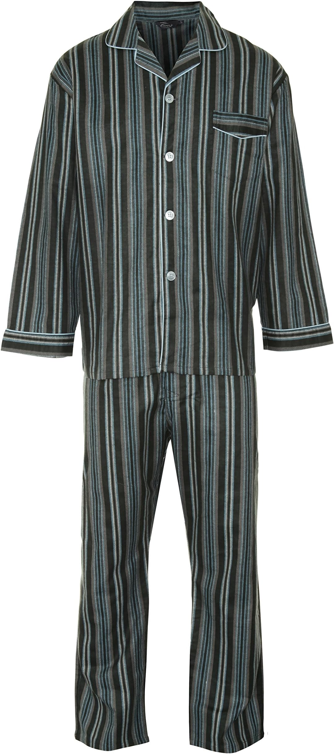 Kentex OnlineMens Brushed Pyjama Set | Mens Pyjamas Set | Men's Nightwear | Men's Pyjama Sets | Pajamas | Elasticated Waistband | Machine Wash