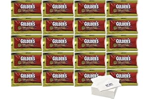 Gulden's Spicy Brown Mustard Packets, 0.32 Ounce (Pack of 60) with Bay Area Marketplace Napkins