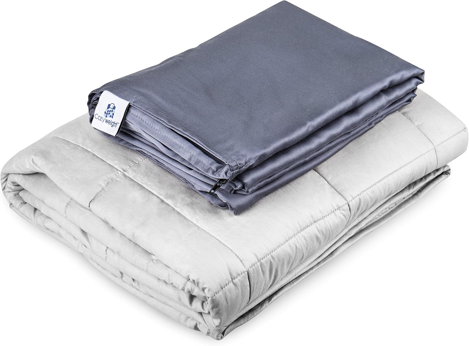 Amazon.com: Cooling Weighted Blanket with Bamboo Duvet Cover: Large
