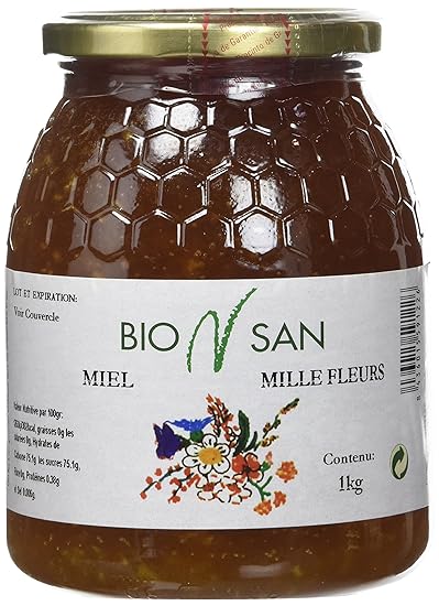 Bionsan Miel Mille Fleurs 1 Kg Lot De 2