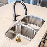 LQS Golden Extended Sink Flange for Deep Garbage Disposal Sinks - 3.5 Inch Drain view 5