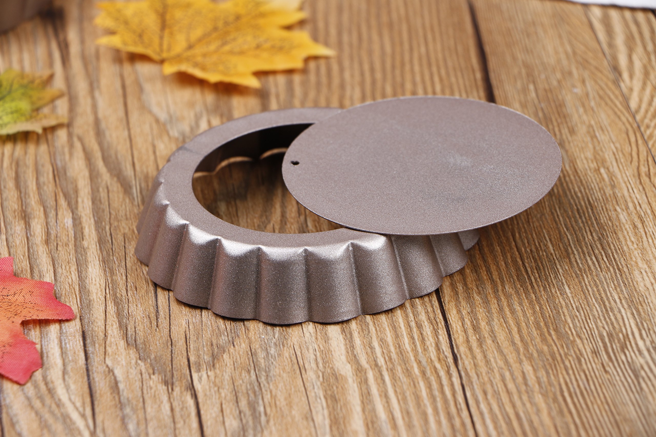 ake Quiche Pans Removable Bottom Tart Pans Set Gastrocoach