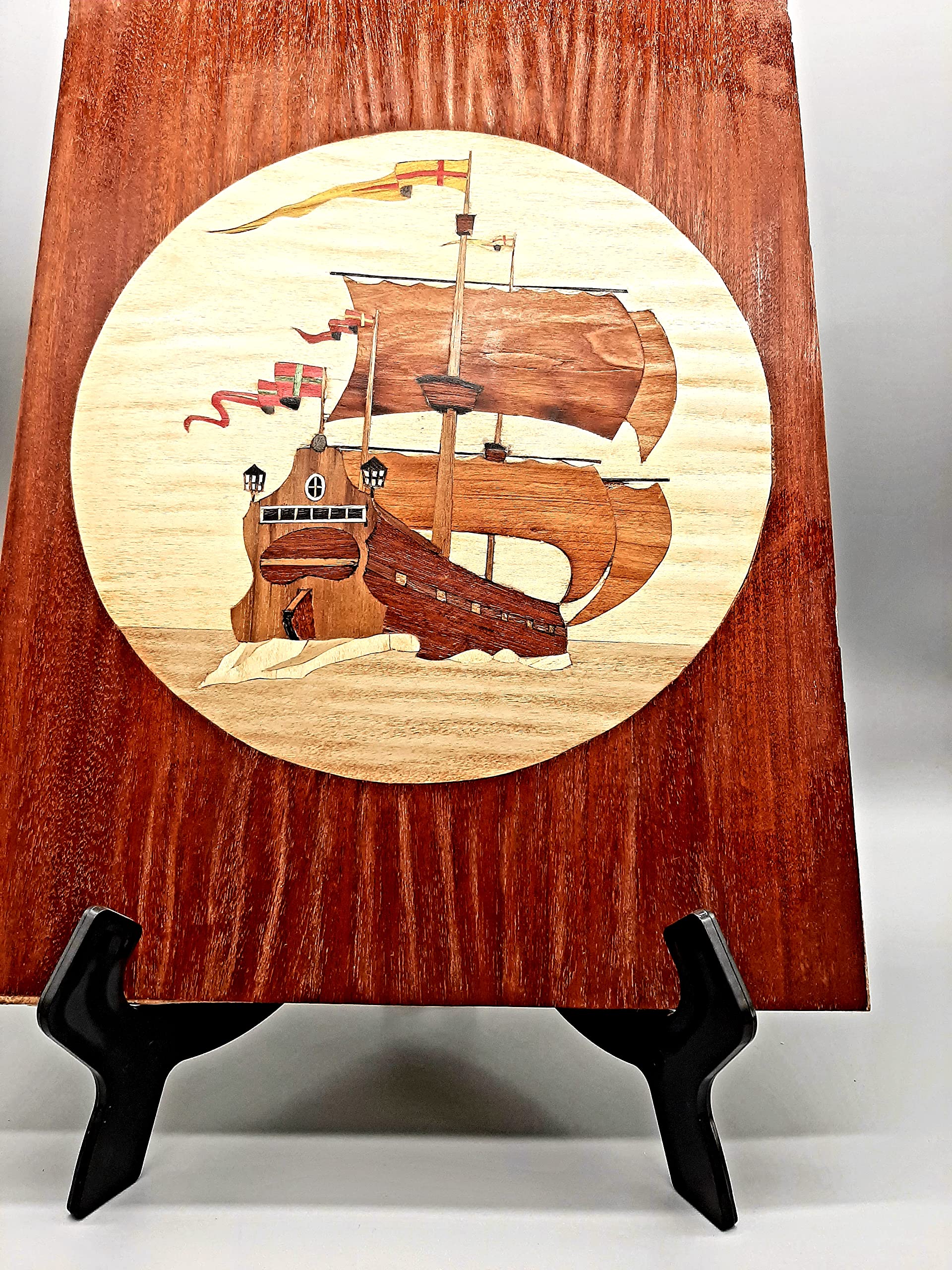 Foreign Going Marquetry Kit Large Wooden Picture Artworks with Frame DIY Craft Set for Your Living Room & Home Decor Kits for Adult or Beginners 330 x 238mm