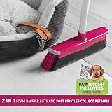 Kleeneze KL076113EU7 2 in 1 Sweeping Brush with 130 cm Handle Pink Grey view 3