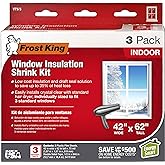 Frost King V73/3H Shrink Window Kit, Indoor, 42 x 62 in, 3 pack